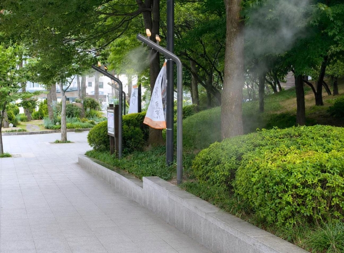 서대문구 독립공원, 창천문화공원, 홍제동 장미터널에 쿨링포그 설치