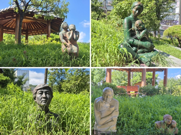 서대문구, 복주산근린공원에 주영숙 작가가 기증한 조각 작품 13점 배치